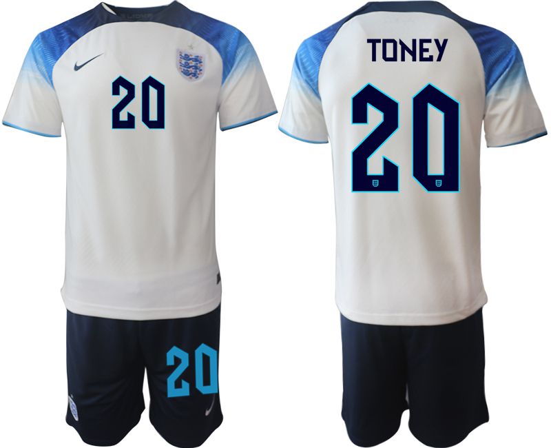 Men 2022 World Cup National Team England home white 20 Soccer Jerseys
